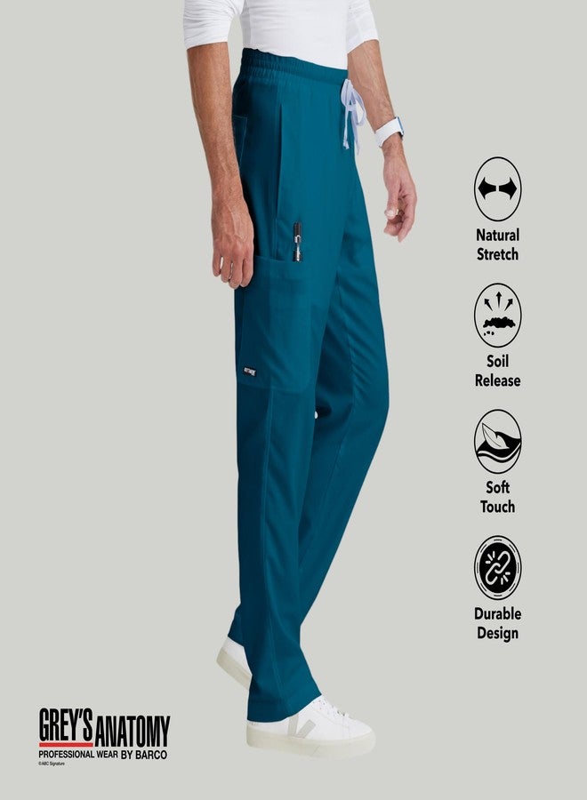 باركو بنطال طبي كلاسيكي من باركو، مستوحى من مسلسل غريز أناتومي، طراز إيفان، للرجال - باهاما، بنطال طبي بخمسة جيوب وسحاب أمامي، يتميز بنسيج مطاطي طبيعي مقاوم للبقع، ولمسة نهائية فائقة النعومة - مقاس كبير، قصة عادية - Image 3